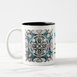 Taza Bicolor Regalo de nombre personalizado Café malo es mejor 