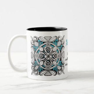 Taza Bicolor Regalo de nombre personalizado Café malo es mejor 