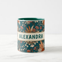Regalo de nombre personalizado floral boho elegant