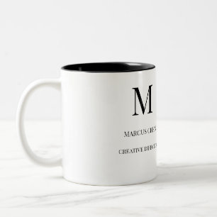 Taza Bicolor Regalo de Oficina con Nombre Personalizado