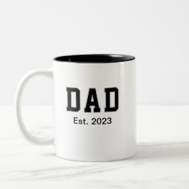Taza Bicolor Regalo de Padre Veterano Establecido