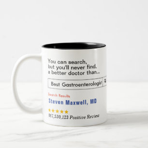 Taza Bicolor Regalo de Personalizado gastroenterólogo