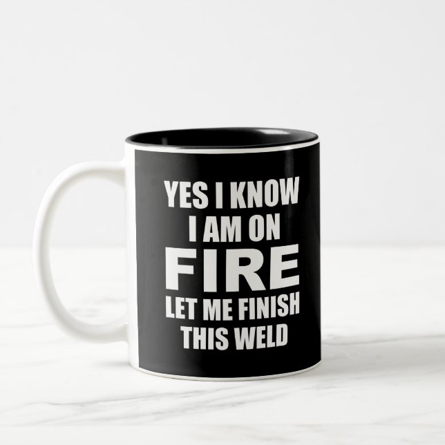 Taza Bicolor regalo de soldador (Izquierda)