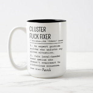 Taza Bicolor Regalo de trabajador personalizado, arreglador de 