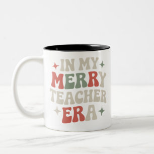 Taza Bicolor Regalo de vida de maestro de preescolar en mi era