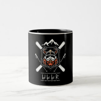 Taza Bicolor Regalo de Vintage de Caza Nórdica Ullr God Archery