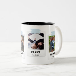 Taza Bicolor Regalo del abuelo del día del padre con estilo de 