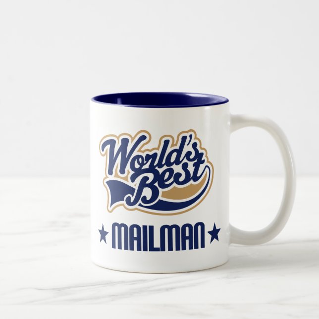 Taza Bicolor Regalo del cartero (mundos mejores) (Derecha)