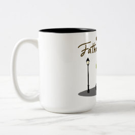 Taza Bicolor Regalo del Día del Padre para Papá | Foto y Nombre