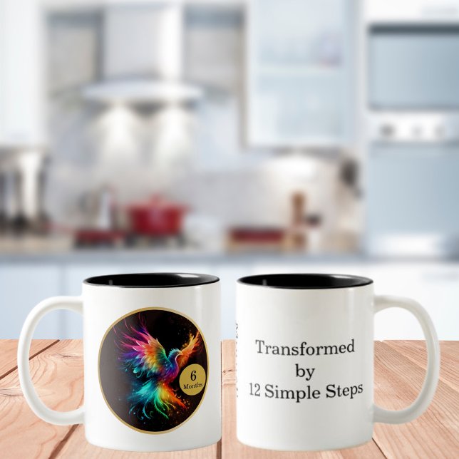 Taza Bicolor Regalo del hito de recuperación de Phoenix (Subido por el creador)
