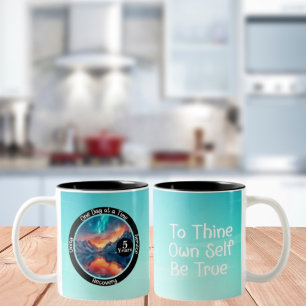Taza Bicolor Regalo del hito de recuperación del personalizado 