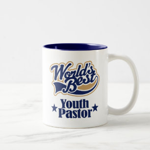Taza Bicolor Regalo del pastor de la juventud para (mundos