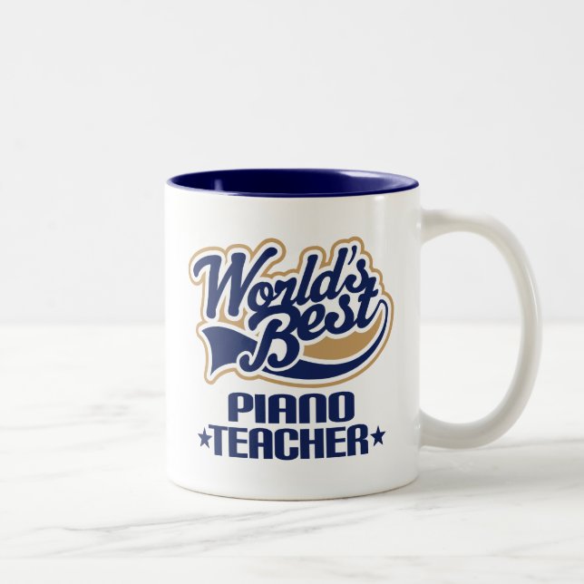 Taza Bicolor Regalo del profesor de piano (Derecha)