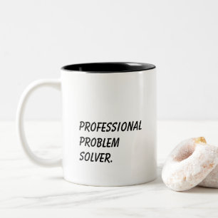 Taza Bicolor Regalo divertido de 'Solucionador profesional de p