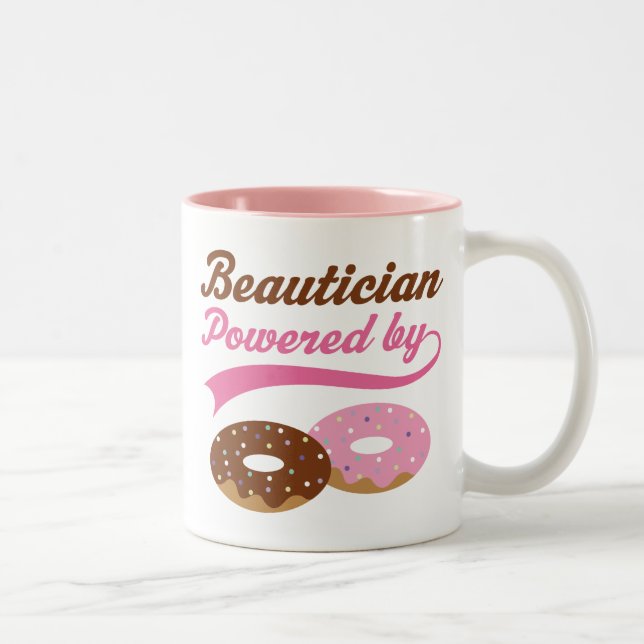 Taza Bicolor Regalo divertido del Beautician (Derecha)