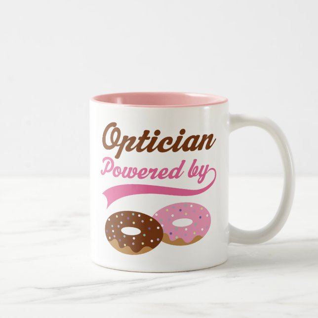 Taza Bicolor Regalo divertido del óptico (Derecha)