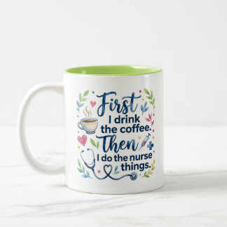 Taza Bicolor Regalo divertido para enfermera amante para enferm