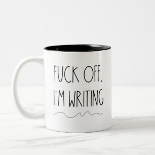 Taza Bicolor Regalo Divertido Personalizado para Escritores J*d