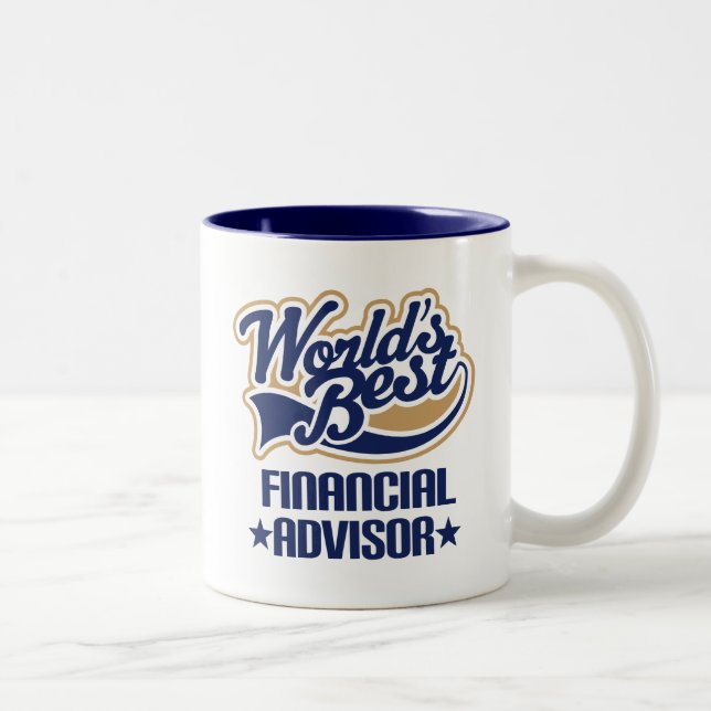 Taza Bicolor Regalo financiero del consejero (Derecha)