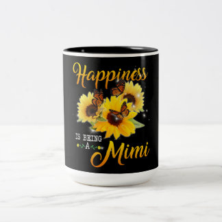 Taza Bicolor Regalo Mimi| La Felicidad Es Ser Un Girasol Mimi