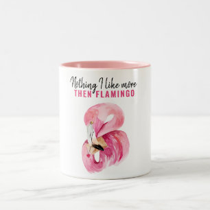 Taza Bicolor Regalo moderno de color rosa color flamenco
