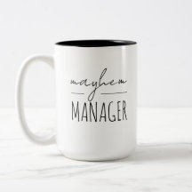 Regalo moderno "Mahem Manager" del Día de la Madre
