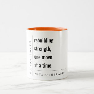 Taza Bicolor Regalo moderno minimalista fisioterapeuta