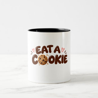 Taza Bicolor Regalo para Amante de Galletas Diseño de Galleta c