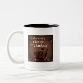 Taza Bicolor regalo para amantes del chocolate complaciendo mi