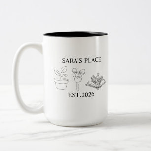 Taza Bicolor Regalo para comprador de primera vivienda, inaugur