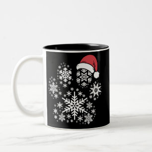 Taza Bicolor Regalo para dueño de mascota Sombrero de Santa Pat