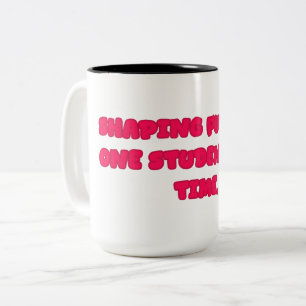 Taza Bicolor Regalo para educador de maestros estudiantes que f