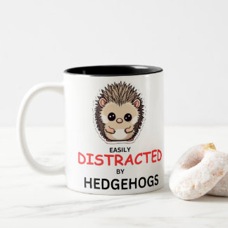 Taza Bicolor Regalo para Hedgehog Lover, Hedgehog Mug