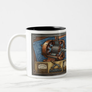 Taza Bicolor Regalo para ingenieros electricistas