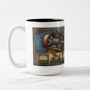 Taza Bicolor Regalo para ingenieros electricistas