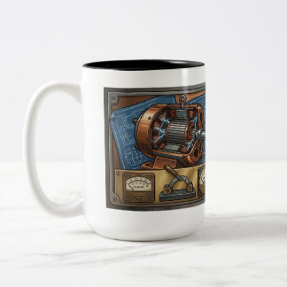 Taza Bicolor Regalo para ingenieros electricistas