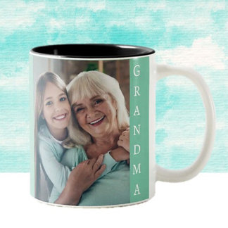 Taza Bicolor Regalo perfecto para la abuela Café de dos tonos M