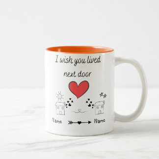 Taza Bicolor Regalo personalizable Me gustaría que vivieras al