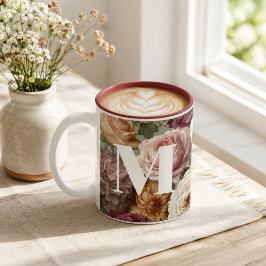 Taza Bicolor Regalo personalizado con monograma para ella