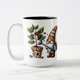 Taza Bicolor Regalo personalizado de la planta de agua de Gnome