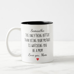Taza Bicolor Regalo Personalizado de Madre a Hija "Ver que seas