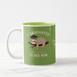 Taza Bicolor Regalo Personalizado Divertido de Perezoso de Grad