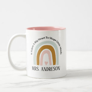 Taza Bicolor Regalo personalizado para maestros, regalos person
