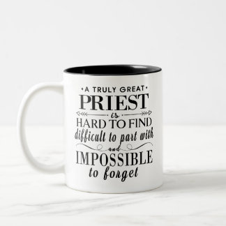 Taza Bicolor Regalo personalizado para sacerdote Un sacerdote v