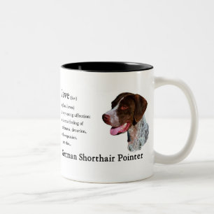 Taza Bicolor Regalos alemanes del indicador de pelo corto