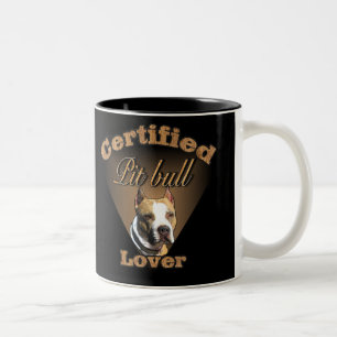 Taza Bicolor Regalos americanos de Terrier de pitbull