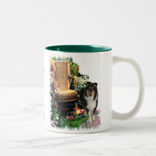Taza Bicolor Regalos ásperos tricolores del arte del collie