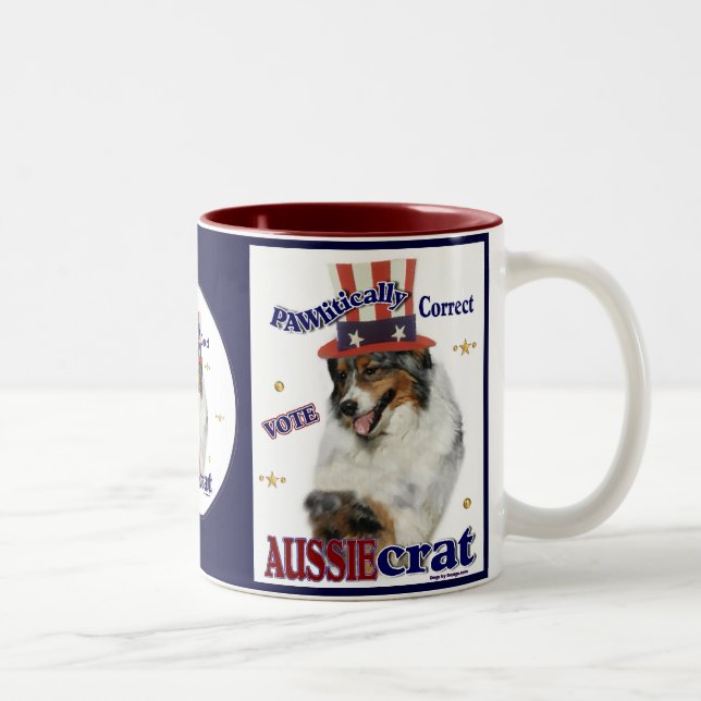 Taza Bicolor Regalos australianos del pastor (Derecha)