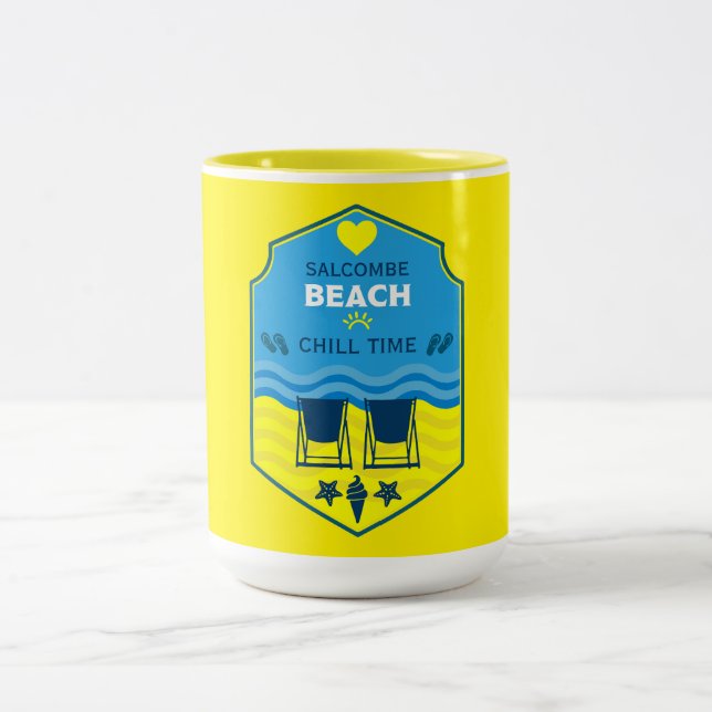 Taza Bicolor Regalos Británicos De Playa (Centro)