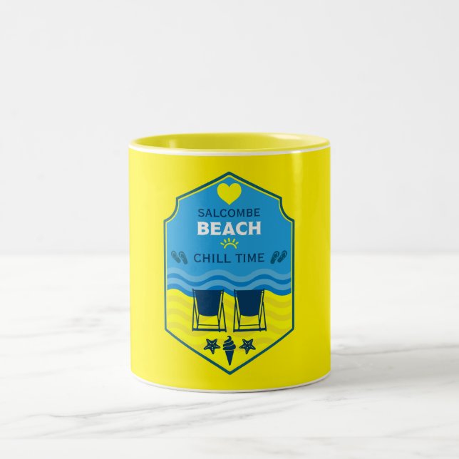 Taza Bicolor Regalos Británicos De Playa (Centro)